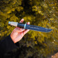 Handmade Black Coated 1095 High Carbon Steel 15 Inches Hunting KA-BAR Knife / Rambo / Bowie Knife Come With Leather Sheath Anniversary & Birthday Gift For Him / Gift for Husband / Father Day Gift