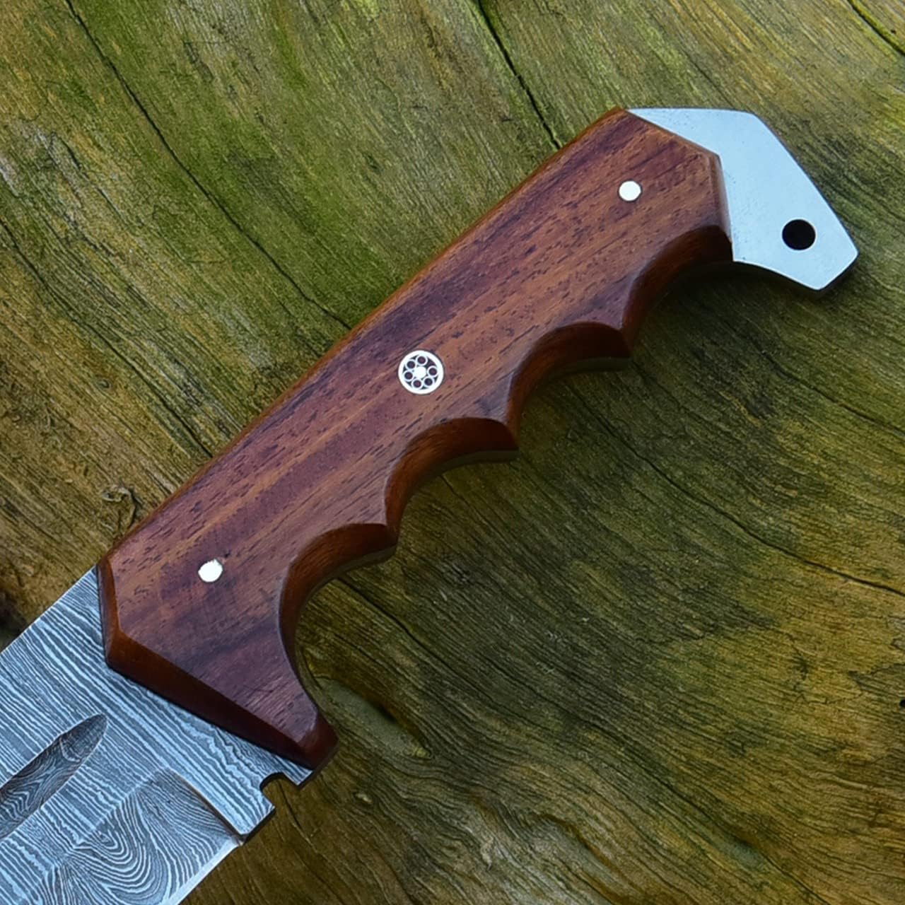 17" Handmade Bowie Knife, Damascus Steel Bowie Knife, Damascus Steel Hunting knife, birthday gift, gift for him, wedding gift, anniversary gift, Thanksgiving gift, valentine Gift