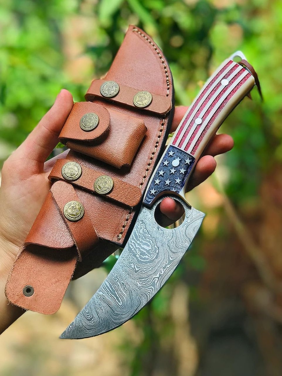 Kitchen Chef Knife , Damascus Steel Chef Knife , Forged Chef Knife ,Outdoor KNife ,Birthday Gifts , Special Gift for Chef ,Christmas Gifts, USA