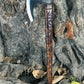 Custom Handmade Viking Gift Forged Carbon steel Axe with Rose Wood handle, Viking axe with sheath Best Birthday Anniversary gift for him