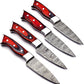 STEAK KNIFE SET 4Pcs Handmade Steak Knives Bbq Knives Birthday Gift Wedding Gift Independence Day Gift