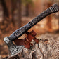 Custom Gift Viking Axe, Hatchet, Hand Forged Carbon Steel Viking Axe With Ash Wood, Viking Bearded Axe, Battle Axe, Best Gift