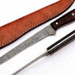 Damascus steel Fillet Fishing Knife, Handmade Damascus Fillet knife, kitchen knife, bbq Knife, steak knife, chef knife, gifts for men