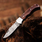 Damascus Pocket knife for Men, Groomsmen Damascus Folding Knife, Every Day Carry Knife , Damascus Knives, Gift For Him, Gift for Men USA