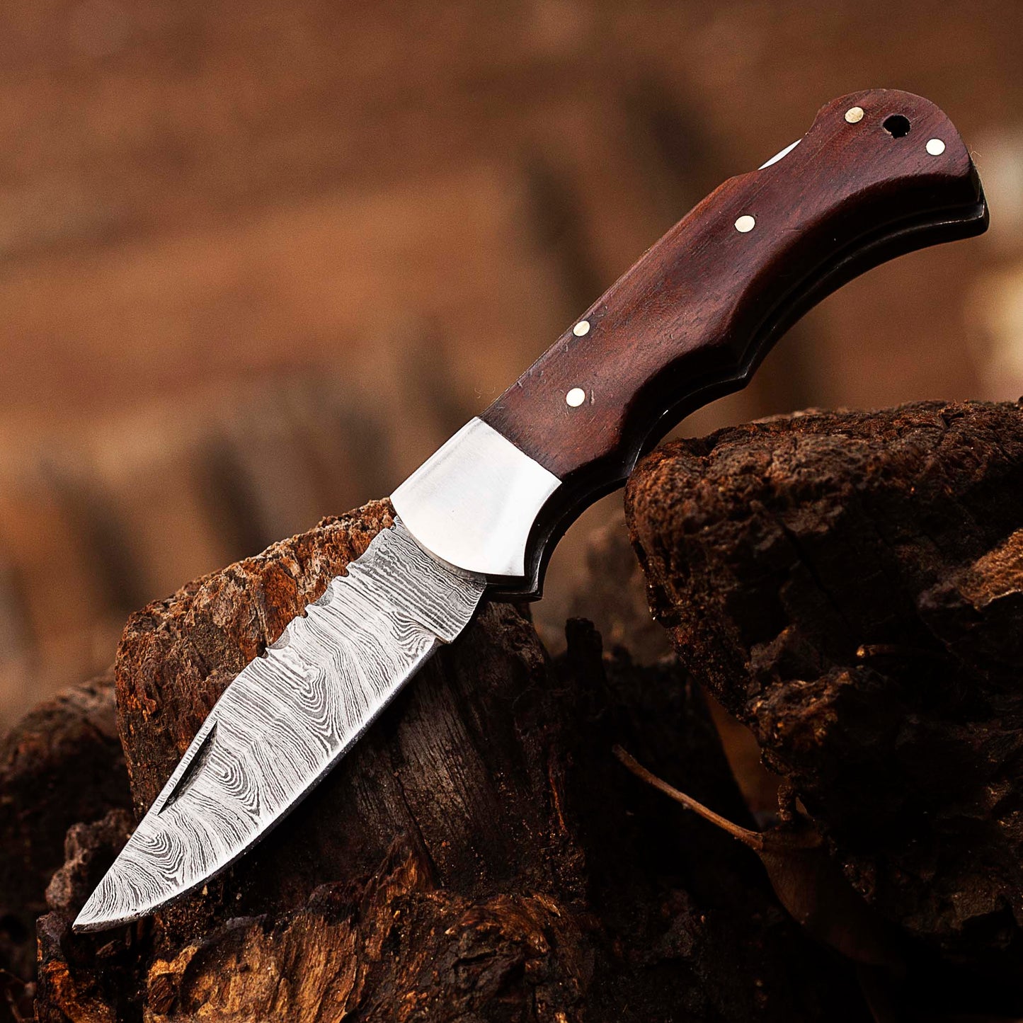 Damascus Pocket knife for Men, Groomsmen Damascus Folding Knife, Every Day Carry Knife , Damascus Knives, Gift For Him, Gift for Men USA