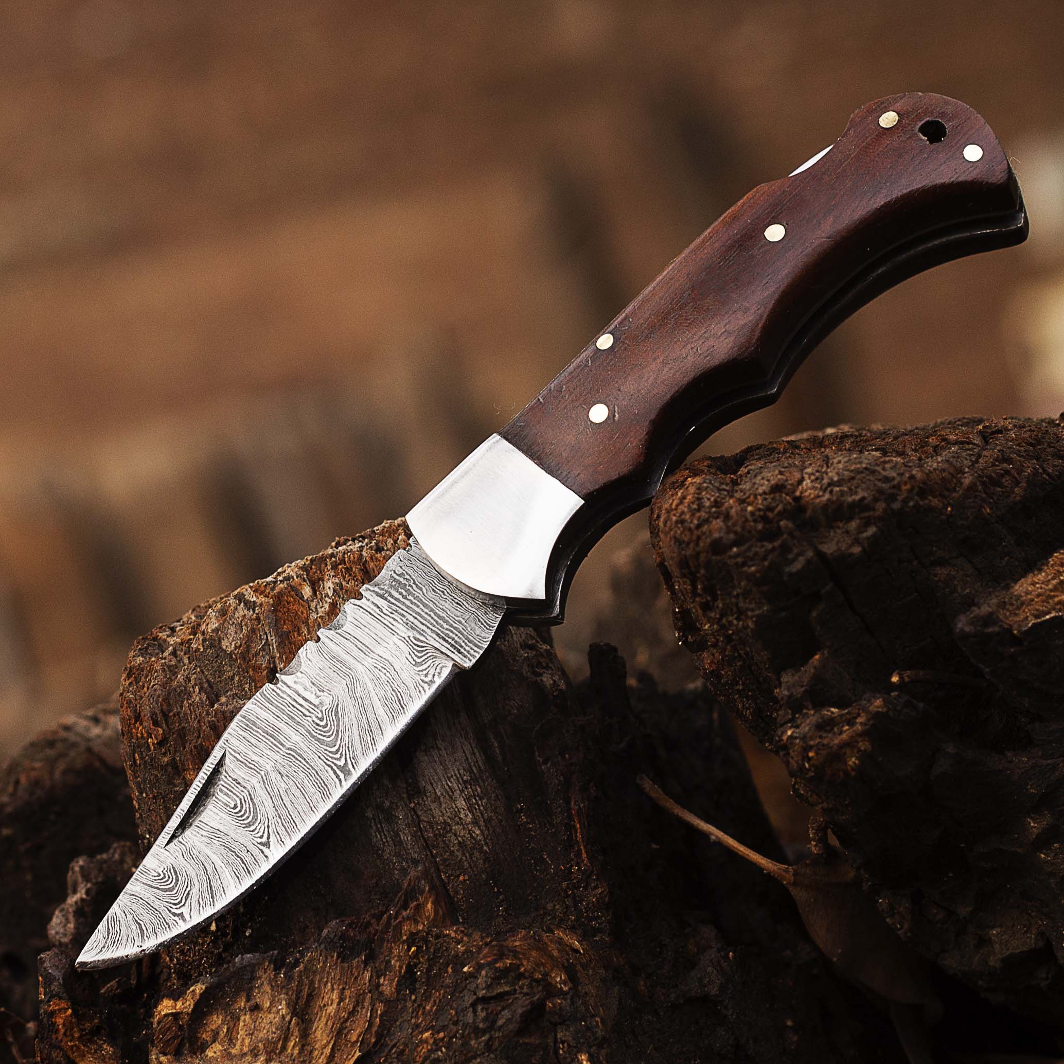 Damascus Pocket knife for Men, Groomsmen Damascus Folding Knife, Every Day Carry Knife , Damascus Knives, Gift For Him, Gift for Men USA