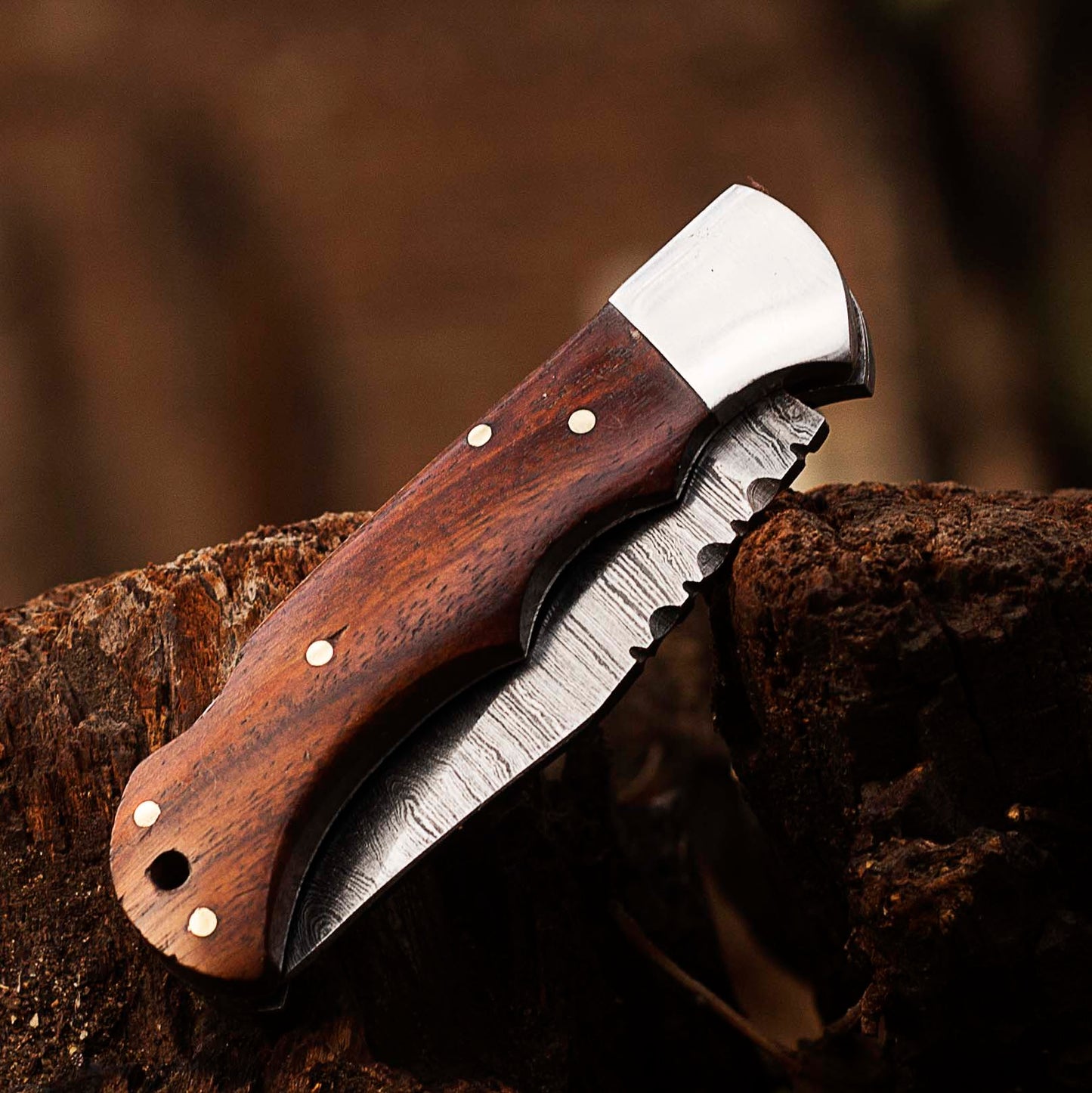 Damascus Pocket knife for Men, Groomsmen Damascus Folding Knife, Every Day Carry Knife , Damascus Knives, Gift For Him, Gift for Men USA