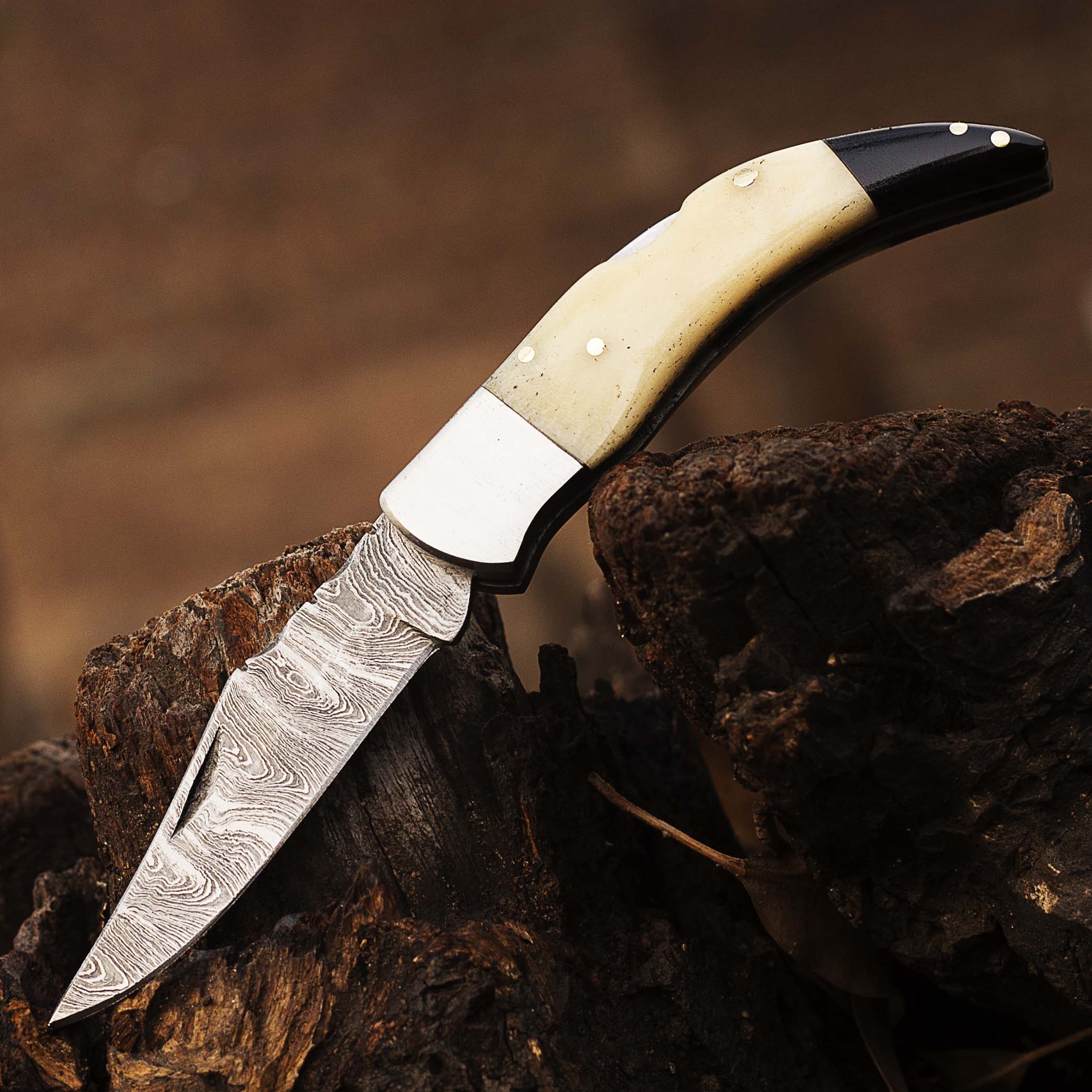 Damascus Pocket knife for Men, Groomsmen Damascus Folding Knife, Every Day Carry Knife , Damascus Knives, Gift For Him, Gift For Unisex USA