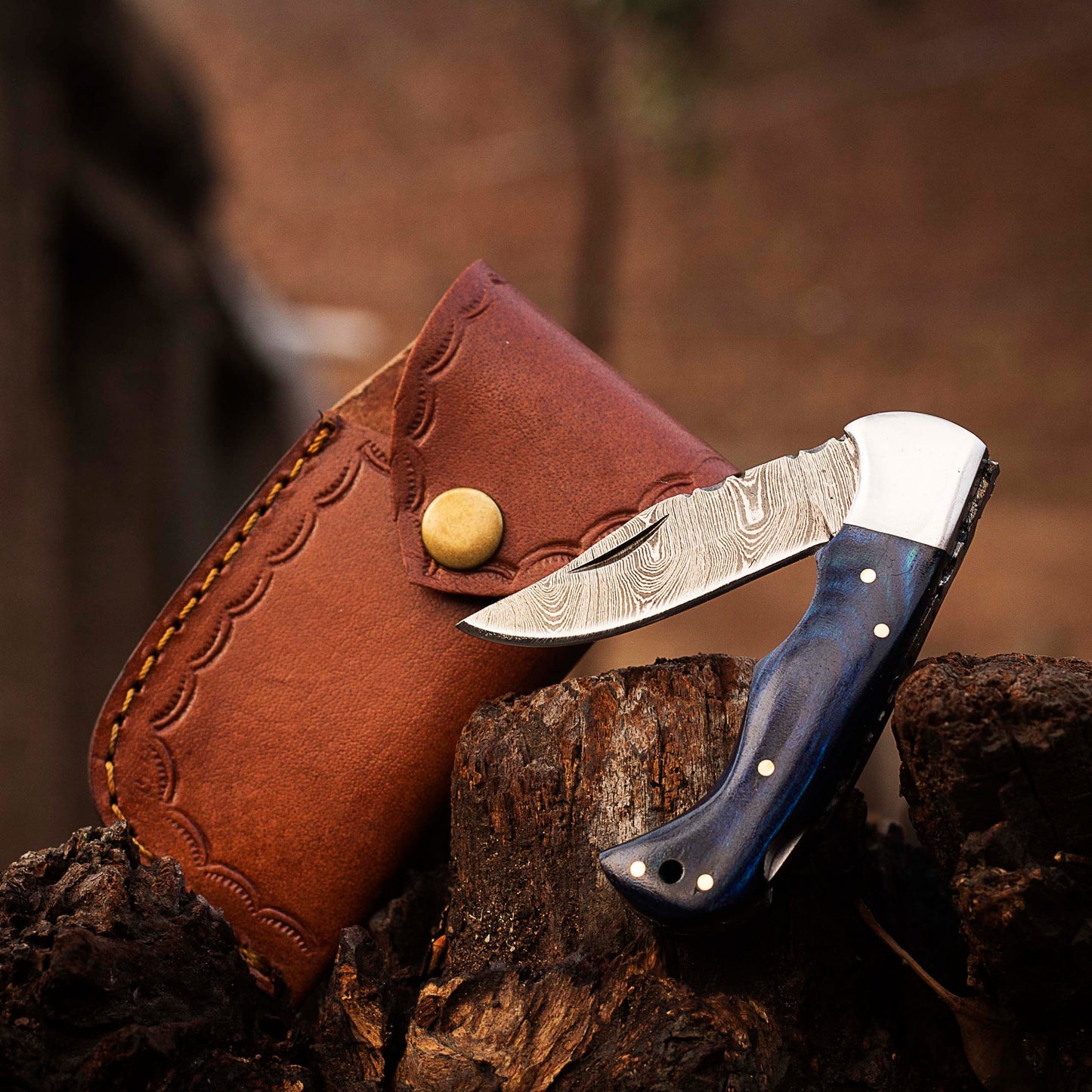 Damascus Pocket knife for Men, Groomsmen Damascus Folding Knife, Every Day Carry Knife , Damascus Knives, Gift For Him, Sexy Knife Gift