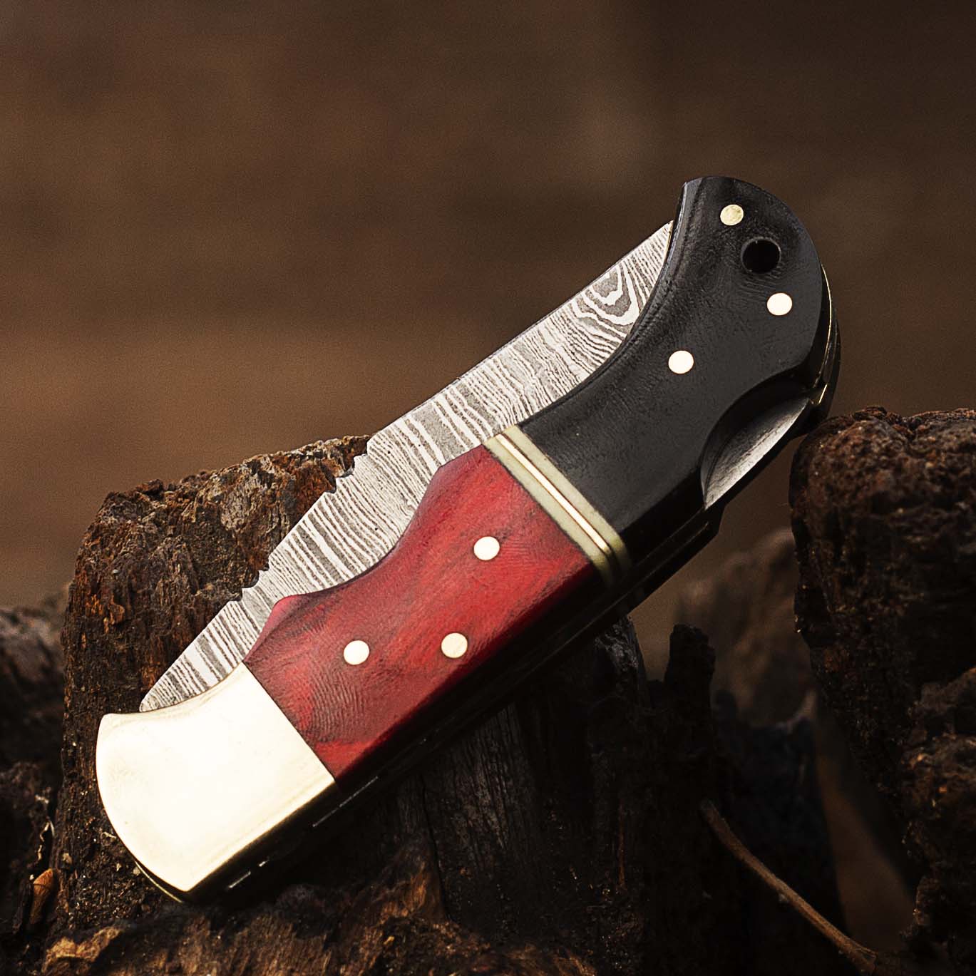 Damascus Pocket knife for Men, Groomsmen Damascus Folding Knife, Every Day Carry Knife , Damascus Knives, Gift For Him, Gift for Men USA