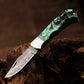 Personalized Handmade Damascus Pocket Clip Folding Knife 6.5", Camping Hiking Damascus Pocket Knife, Gift for Groomsmen, Gift for Men, USA