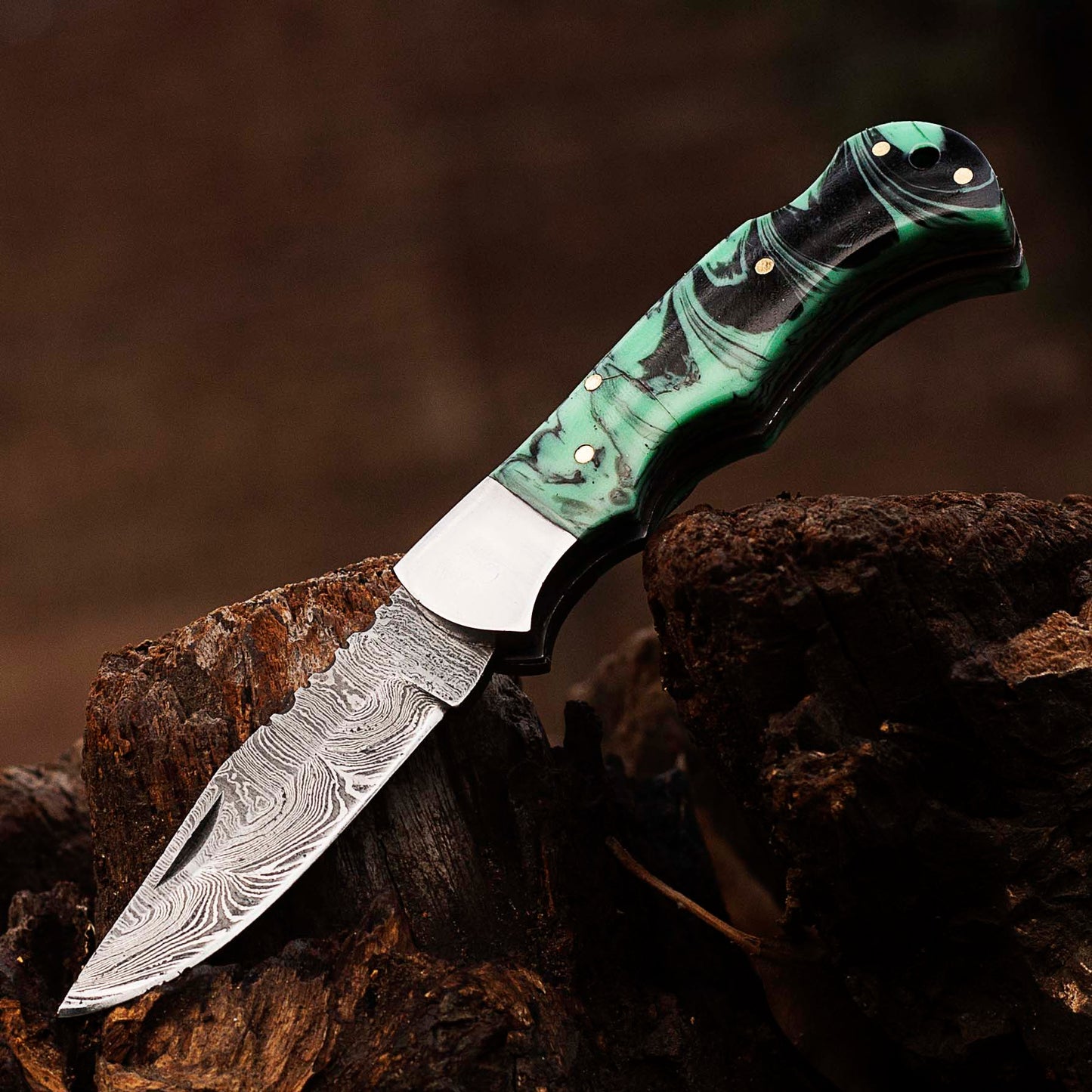 Personalized Handmade Damascus Pocket Clip Folding Knife 6.5", Camping Hiking Damascus Pocket Knife, Gift for Groomsmen, Gift for Men, USA