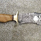 Handmade D2 Steel Mirror High Polish Engrave Hunting Survival Bowie Knife Comes With Leather Sheath
