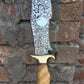 Handmade D2 Steel Mirror High Polish Engrave Hunting Survival Bowie Knife Comes With Leather Sheath