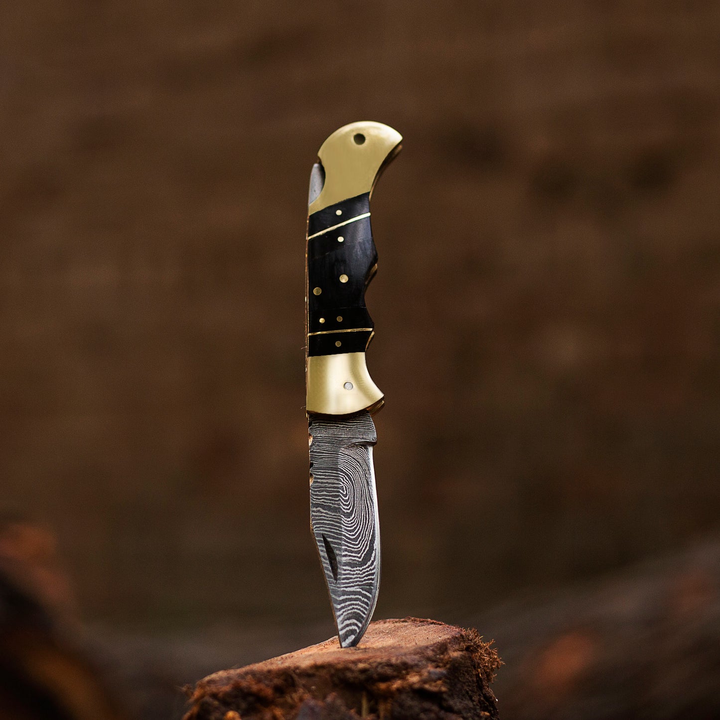 Personalized Handmade Damascus Pocket Folding Knife 6.5", Everyday Carry Damascus Knife, Gift for Groomsmen, Gift For Him, Gift for Men, USA