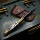 Handmade Damascus pocket knife Beautiful Resin handle birthday gift folding knife groomsman gift anniversary wedding father's day gift for lover