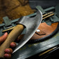 Pizza axe | Pizza slicer Hand forged Viking pizza cutter | Viking bearded camping axe | Groomsmen Gift | Valentine gift for her | Kitchen Axe