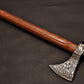 Handmade Damascus Steel Tomahawk / Axe with Rose Wood Handle