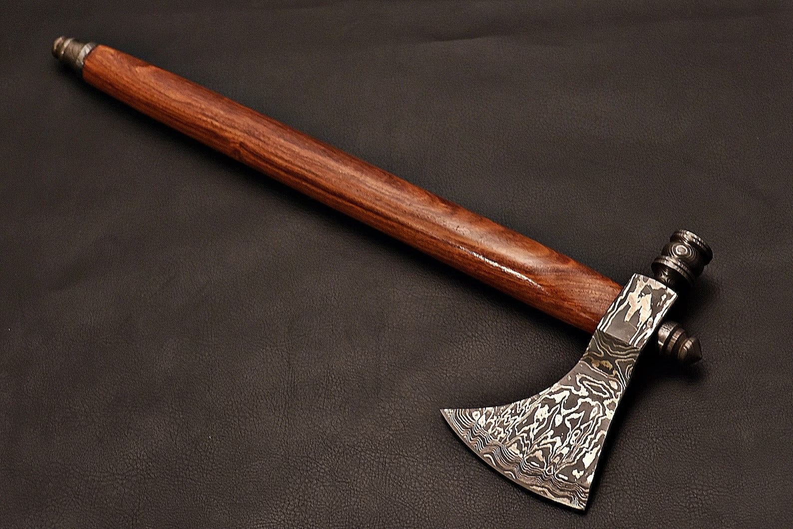 Handmade Damascus Steel Tomahawk / Axe with Rose Wood Handle