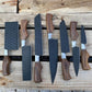 Custom Handmade Chef Knives Set / Kitchen Knives Set / 7Pcs Chef Set / Black Coated Blades Chef Knives Set / BBQ Knives Set / Best gift item / Mother Day Gift / Professional Chef For Gift