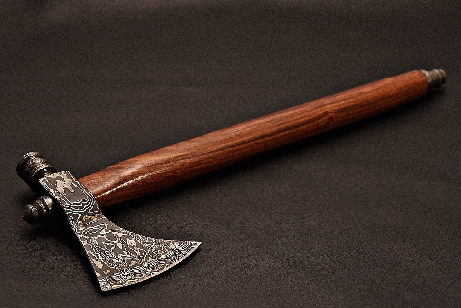 Handmade Damascus Steel Tomahawk / Axe with Rose Wood Handle