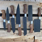Custom Handmade Chef Knives Set / Kitchen Knives Set / 7Pcs Chef Set / Black Coated Blades Chef Knives Set / BBQ Knives Set / Best gift item / Mother Day Gift / Professional Chef For Gift
