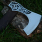 Custom Gift Viking Axe, Hatchet, Hand Forged Carbon Steel Viking Axe With Ash Wood Shaft, Viking Bearded Axe, Battle Axe, Best Gift