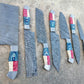 Custom Handmade Chef Knives Set / Kitchen Knives Set / 7Pcs Chef Set / Texas Flag Handle Chef Set / Texas Handle Knives / Damascus Blades Chef Knives Set / BBQ Knives Set / Best gift item / Mother Day Gift / Professional Chef For Gift