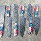 Custom Handmade Chef Knives Set / Kitchen Knives Set / 7Pcs Chef Set / Texas Flag Handle Chef Set / Texas Handle Knives / Damascus Blades Chef Knives Set / BBQ Knives Set / Best gift item / Mother Day Gift / Professional Chef For Gift
