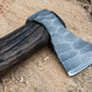 Custom Gift Viking Axe, Hatchet, Hand Forged Carbon Steel Viking Axe With Ash Wood Shaft, Viking Bearded Axe, Battle Axe, Best Gift item, Father Day Gift, Birthday Gift, Wedding Gift item