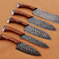 Custom Handmade Chef Knives Set / Kitchen Knives Set / 5Pcs Chef Set / Damascus Blades Chef Knives Set / BBQ Knives Set / Best gift item / Mother Day Gift / Professional Chef For Gift