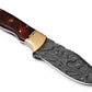 Damascus Custom Handmade Hunting Fixed Blade Camping Survival Knife, Skinner Knife, Outdoor hand crafted Knives Gifts For Men USA