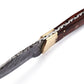 Damascus Custom Handmade Hunting Fixed Blade Camping Survival Knife, Skinner Knife, Outdoor hand crafted Knives Gifts For Men USA