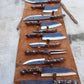Handmade 1095 High Carbon Steel Forged Blades Complete Full Chef Knives Set of  12 Pieces Chef Set, Kitchen Knives Set & Leather Roll Bag, Mother's Day Gift, Father's Day Gift, Birthday Gift, Wedding Gift, Best Handmade Gift item, Gift for him/her