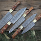 Custom Handmade Chef Knives Set / Kitchen Knives Set / 5Pcs Chef Set / Damascus Blades Chef Knives Set / BBQ Knives Set / Best handmade gift item / Mother Day Gift / Professional Chef For Gift