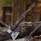 Custom Gift Viking Axe, Hatchet, Hand Forged Carbon Steel Viking Axe With Burl Ash Wood, Viking Bearded Axe, Battle Axe, Best Gift