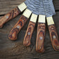 Custom Handmade Chef Knives Set / Kitchen Knives Set / 5Pcs Chef Set / Damascus Blades Chef Knives Set / BBQ Knives Set / Best handmade gift item / Mother Day Gift / Professional Chef For Gift