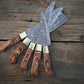 Custom Handmade Chef Knives Set / Kitchen Knives Set / 5Pcs Chef Set / Damascus Blades Chef Knives Set / BBQ Knives Set / Best handmade gift item / Mother Day Gift / Professional Chef For Gift