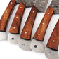 Custom Handmade Chef Knives Set / Kitchen Knives Set / 5Pcs Chef Set / Damascus Blades Chef Knives Set / BBQ Knives Set / Best handmade gift item / Mother Day Gift / Professional Chef For Gift