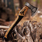 Custom Gift Viking Axe, Hatchet, Hand Forged Carbon Steel Viking Axe With Ash Wood Shaft, Viking Bearded Axe, Battle Axe, Best Gift