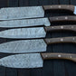 Custom Handmade Chef Knives Set / Kitchen Knives Set / 5Pcs Chef Set / Damascus Blades Chef Knives Set / BBQ Knives Set / Best handmade gift item / Mother Day Gift / Professional Chef For Gift