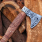 Custom Gift Viking Axe, Hatchet, Hand Forged Carbon Steel Viking Axe With Ash Wood Shaft, Viking Bearded Axe, Battle Axe, Best Gift