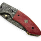 Damascus Pocket knife for Men, Groomsmen Damascus Folding Knife, Every Day Carry Knife , Damascus Knives, Gift For Him, Gift For Unisex USA