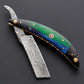 Throat Cutter || Straight Razor || Damascus Steel || Custom Handmade || Gift for Him