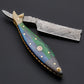 Damascus steel custom handmade straight Razor/Shaving Razor, Best Gift item