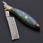 Damascus steel custom handmade straight Razor/Shaving Razor, Best Gift item