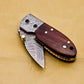 Damascus neck knife, handmade pocket knife With free Sheath, Birthday Gift, Groomsmen Gift Anniversary, Wedding, Father's day Gift , Christmas Gift