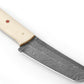 Custom Handmade Damascus Steel Tanto Knife 9.5", Damascus Hunting Knife, Fixed Blade Knife, Gift for Men