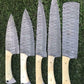 Custom Handmade Chef Knives Set / Kitchen Knives Set / 5Pcs Chef Set / Damascus Blades Chef Knives Set / BBQ Knives Set / Best gift item / Mother Day Gift / Professional Chef For Gift