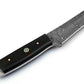 Custom Handmade Damascus Steel Tanto Knife 9.5", Damascus Hunting Knife, Fixed Blade Knife, Gift for Men
